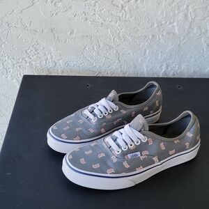 VANS Authentic Boston Red Sox All Over Print sneakers shoes Men's 6.5 Women’s 8
